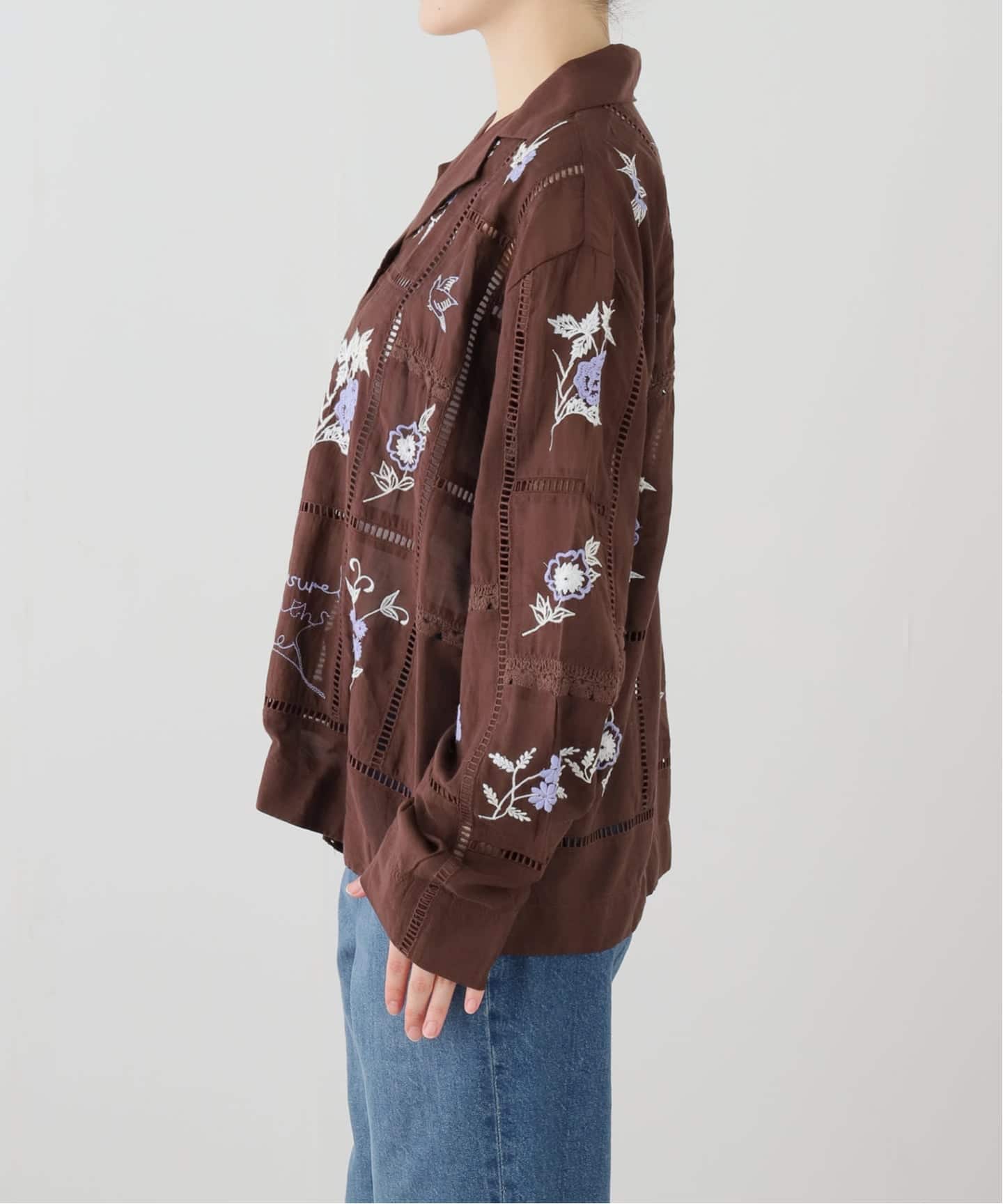 TODAYFUL/トゥデイフル】 Embroidery Patchwork SH（シャツ／ブラウス
