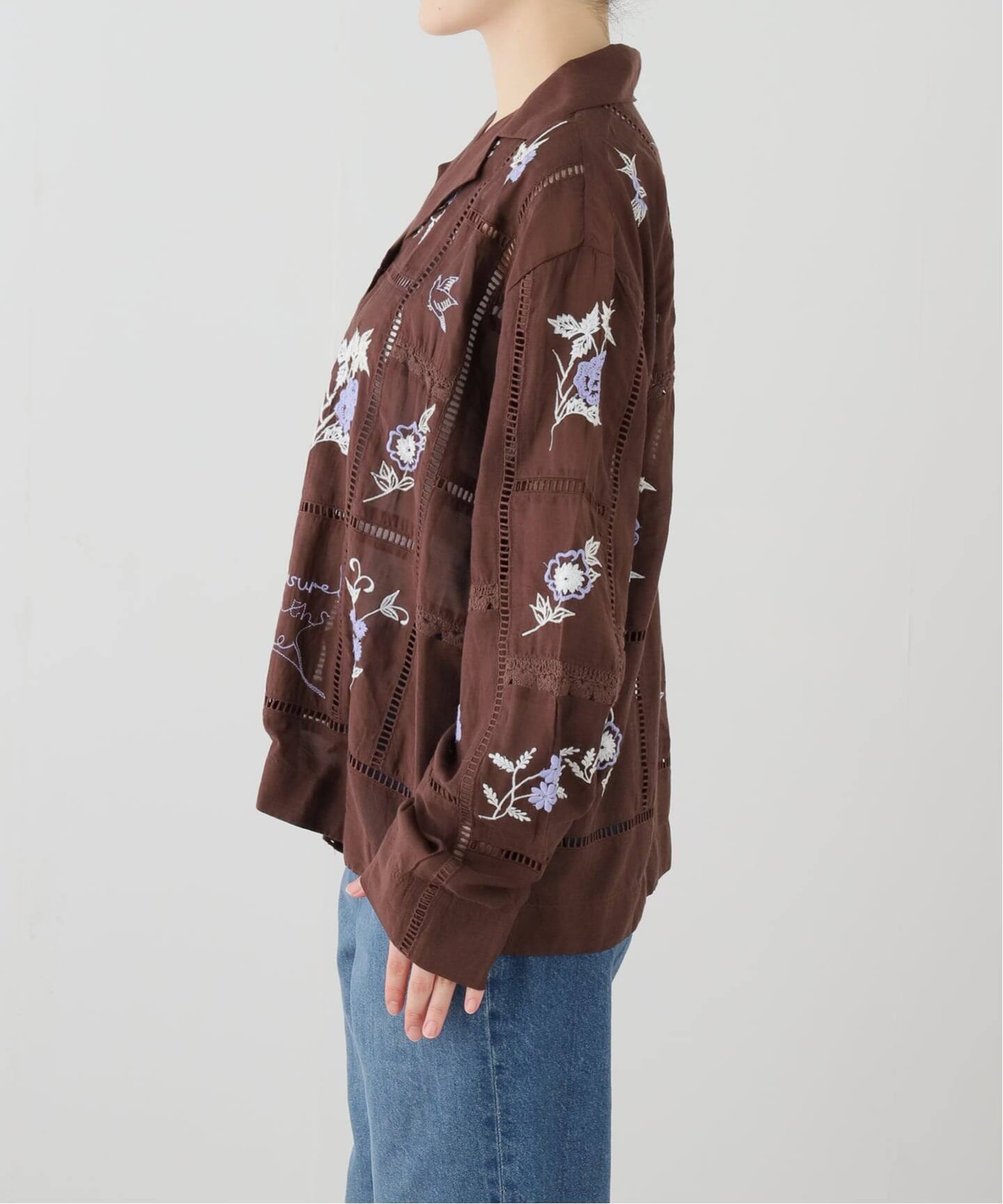 TODAYFUL/トゥデイフル】 Embroidery Patchwork SH（シャツ／ブラウス 