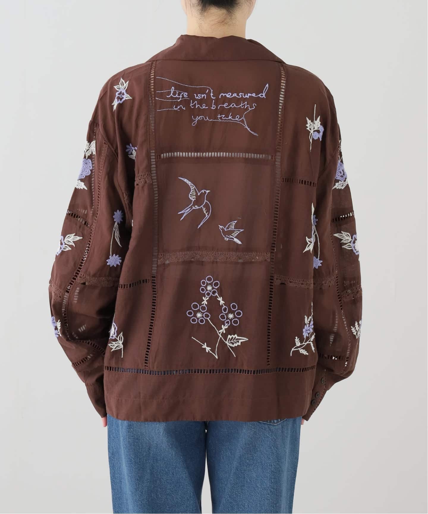 TODAYFUL/トゥデイフル】 Embroidery Patchwork SH（シャツ／ブラウス