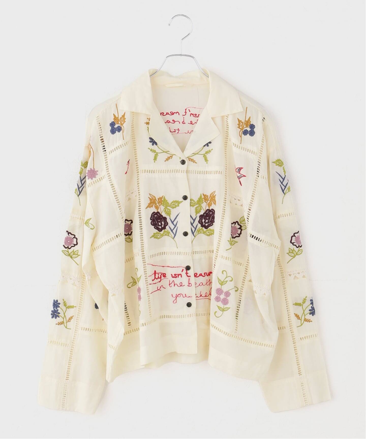 TODAYFUL/トゥデイフル】 Embroidery Patchwork SH（シャツ／ブラウス