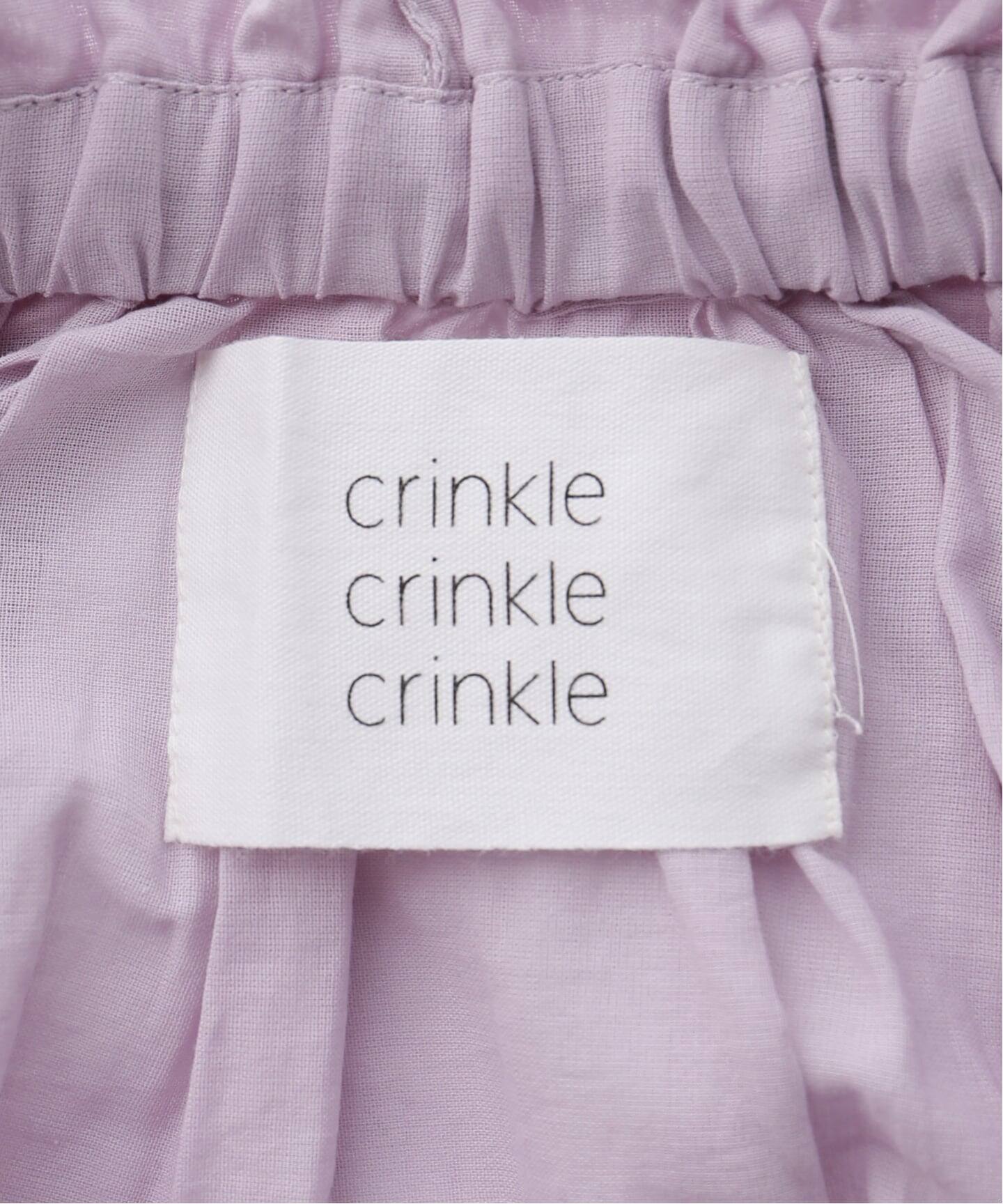 crinkle crinkle crinkle】 sheer gather volume blouse（シャツ