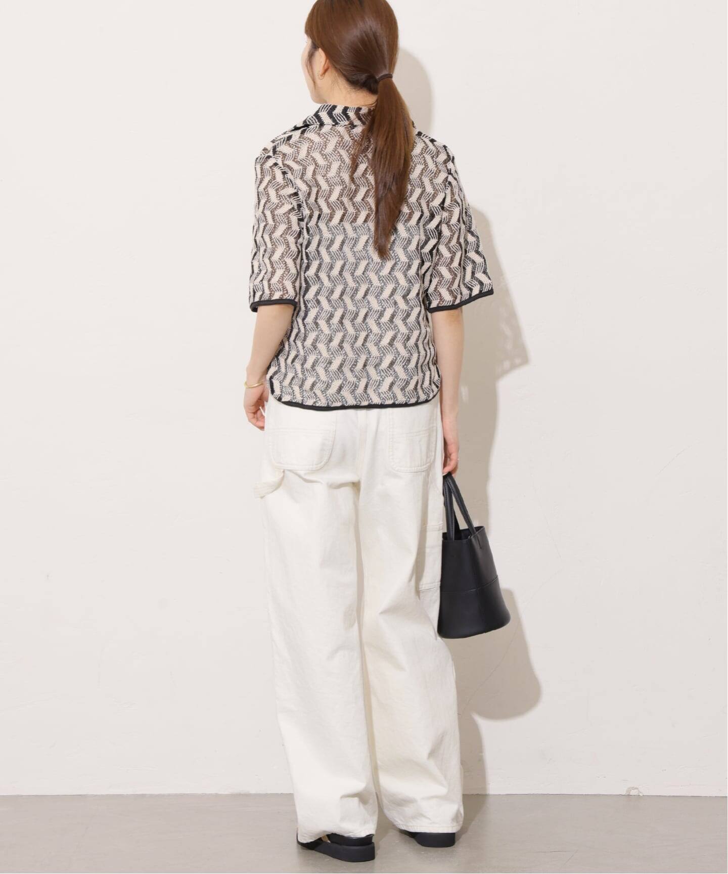 TORRAZZO DONNA/トラッゾドンナ】ジオメトリックレースシャツ（シャツ 