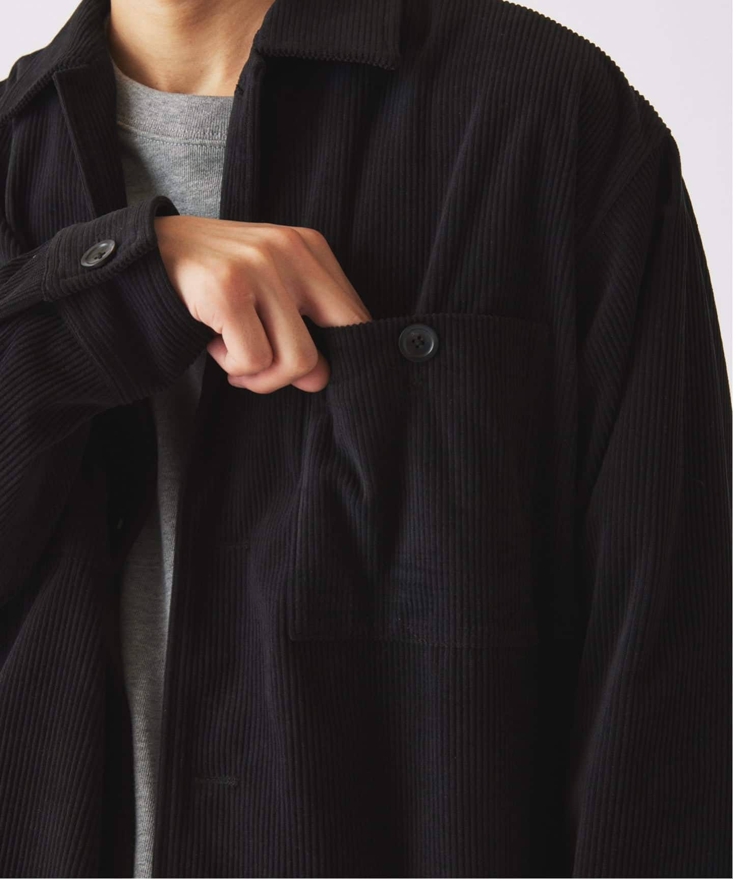 テック ”SOLOTEX(R)” コーデュロイ ウォッシャブル CPOシャツ