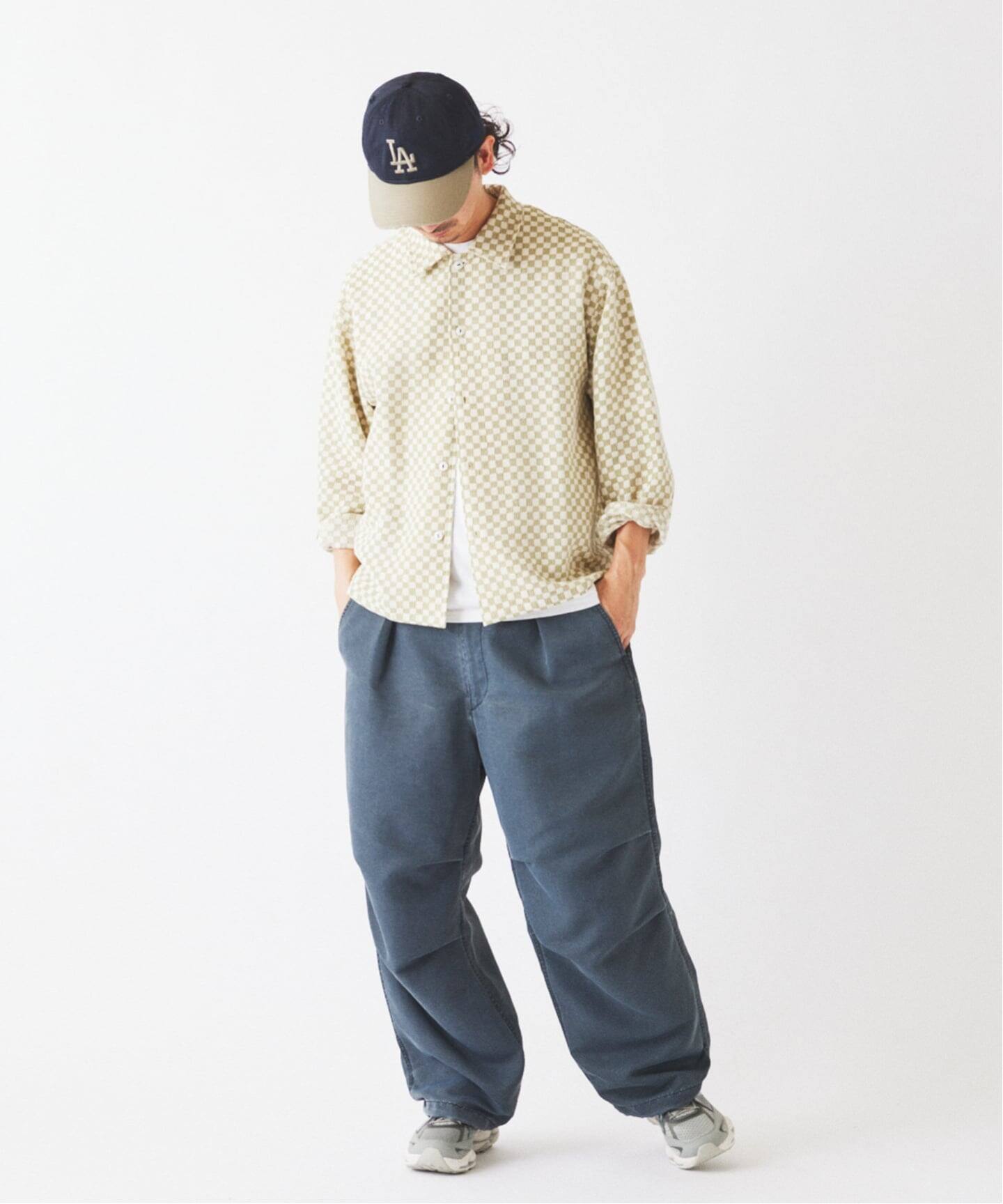 INDIA COTTON ”チェッカー” クロシェシャツ（シャツ／ブラウス