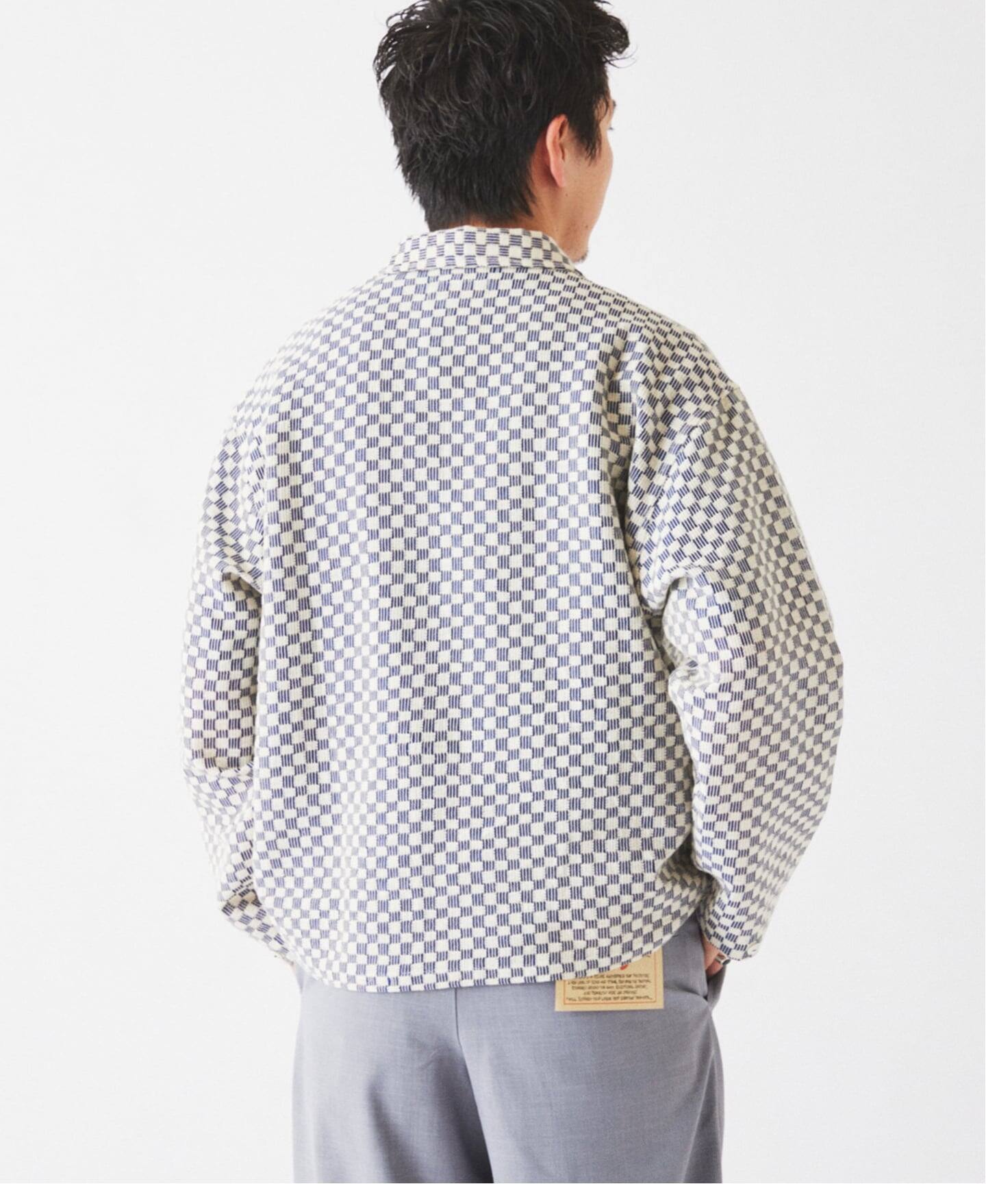 INDIA COTTON ”チェッカー” クロシェシャツ（シャツ／ブラウス