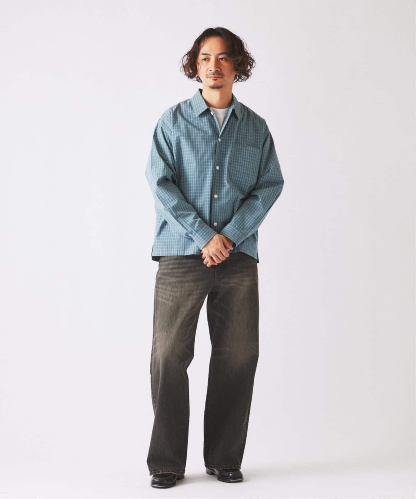 JAMES FABRIC / ジェームスファブリック ボックスシルエットシャツM JAMES FABRIC / ジェームスファブリック ボックスシルエット シャツ