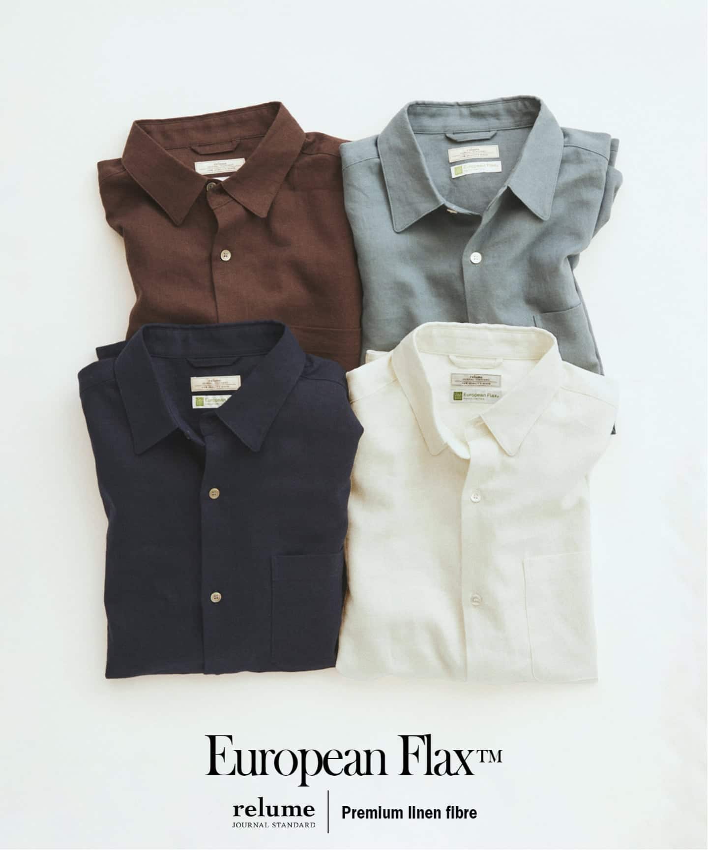 European Flax / ヨーロピアンフラックス リネン/レーヨン シャツ