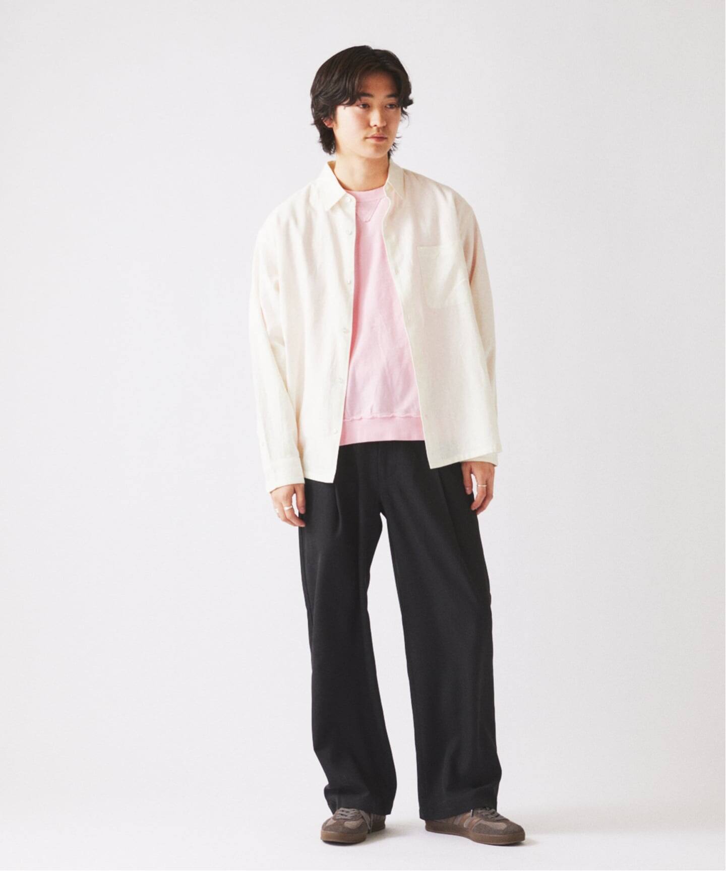 European Flax / ヨーロピアンフラックス リネン/レーヨン シャツ