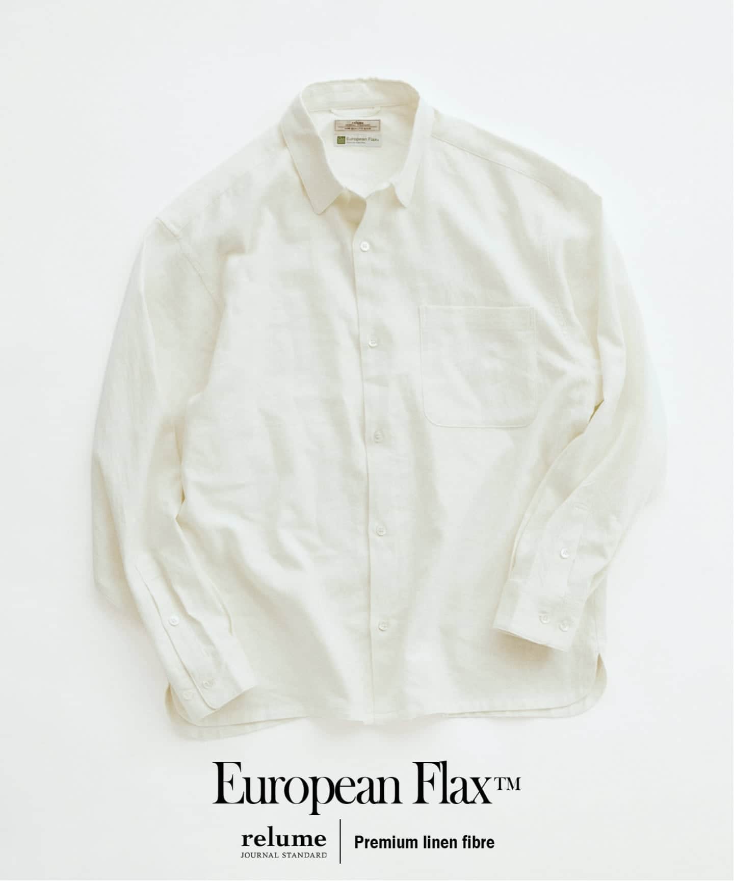 European Flax / ヨーロピアンフラックス リネン/レーヨン シャツ