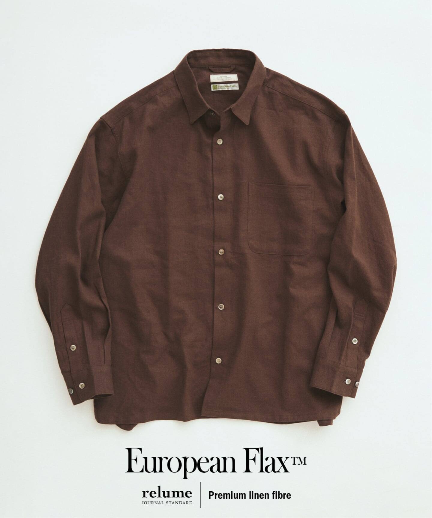 European Flax / ヨーロピアンフラックス リネン/レーヨン シャツ