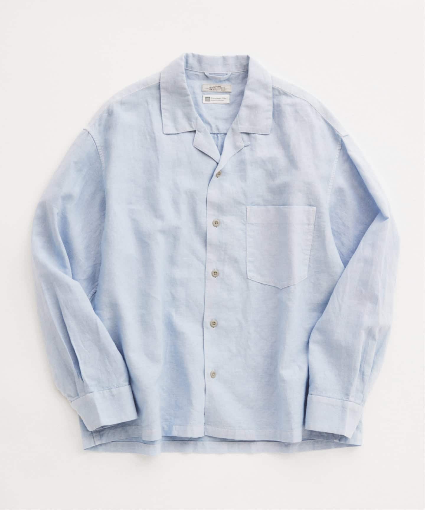 European Flax / ヨーロピアンフラックス 製品染め オープンカラー