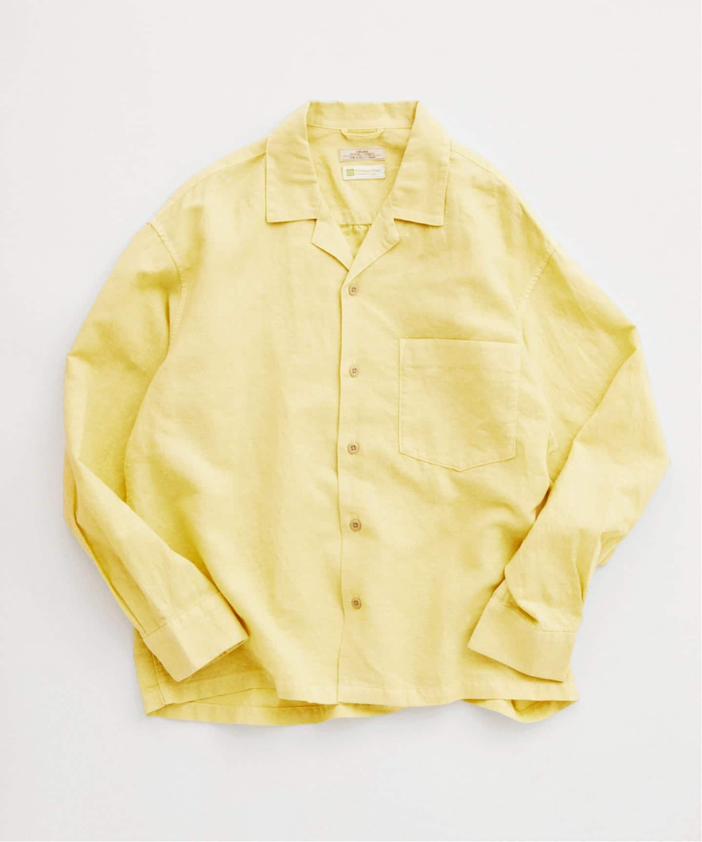 European Flax / ヨーロピアンフラックス 製品染め オープンカラー