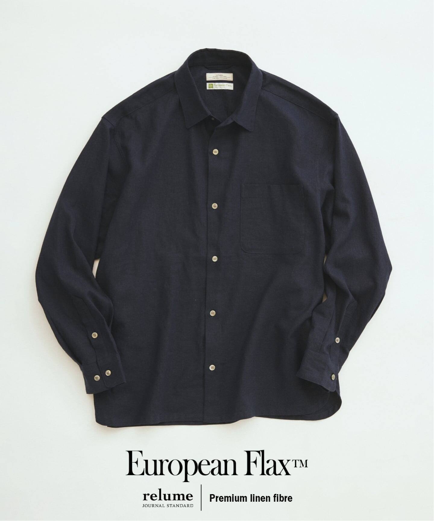 European Flax / ヨーロピアンフラックス リネン/レーヨン シャツ 