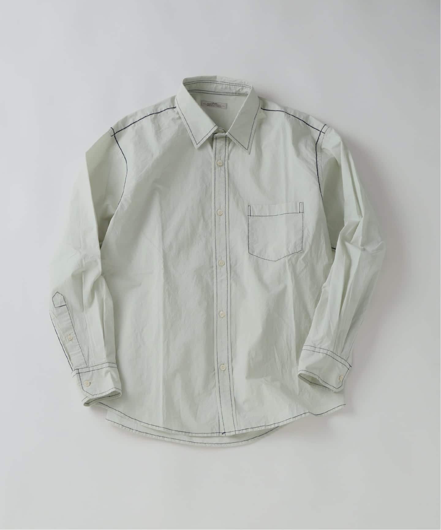 MELTHELADY ホワイトシャツ  ステッチ　デザイン クーポン対象】【30％off】STステッチ刺繍シャツ(ホワイト×ブラック