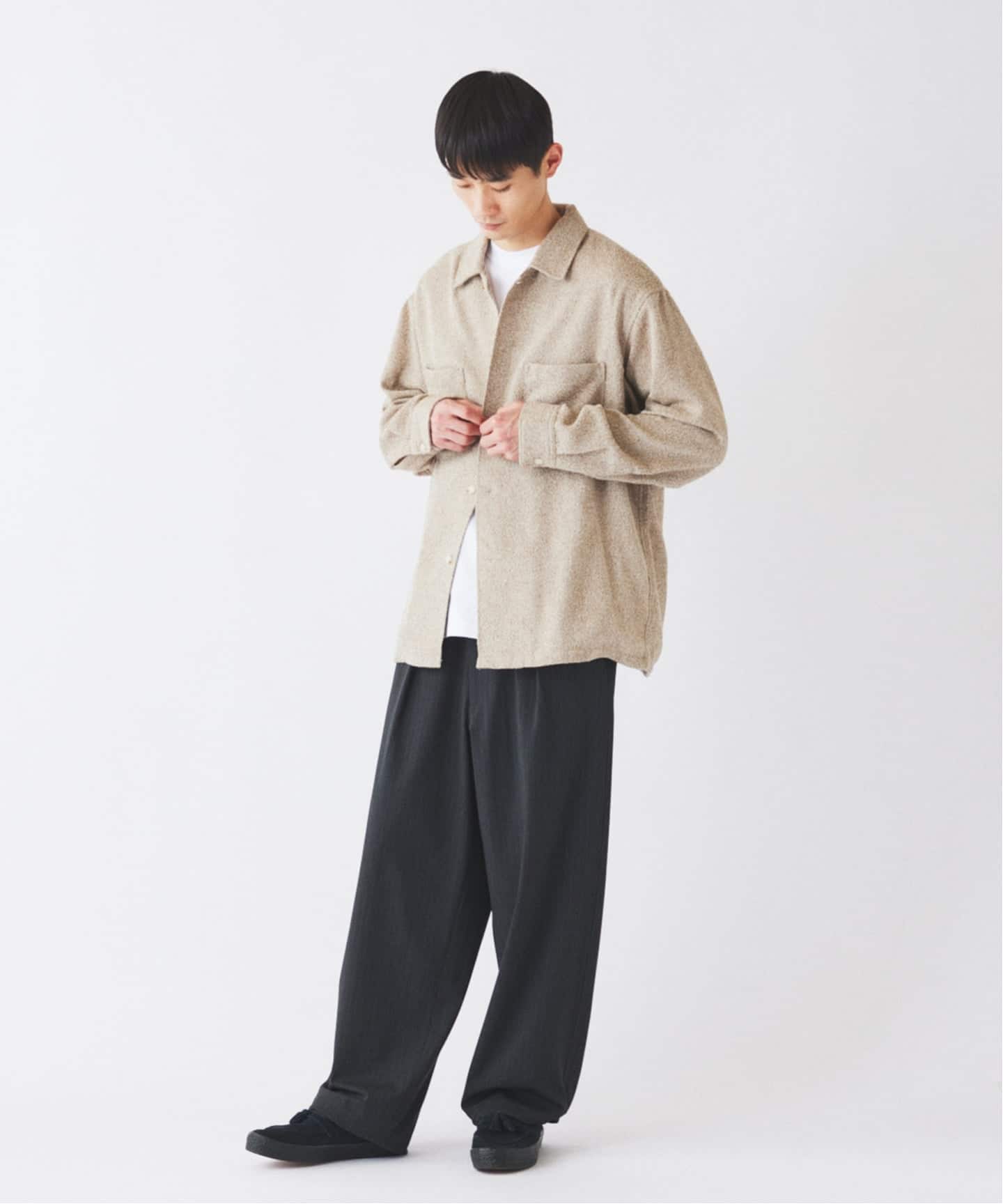 リングヤーン ミックスカラー CPOシャツ（その他ブルゾン／アウター