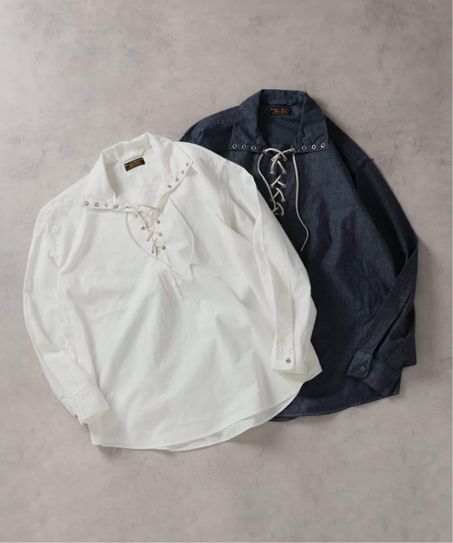 J.S.Homestead / レース アップ シャツ（シャツ／ブラウス）｜JOURNAL