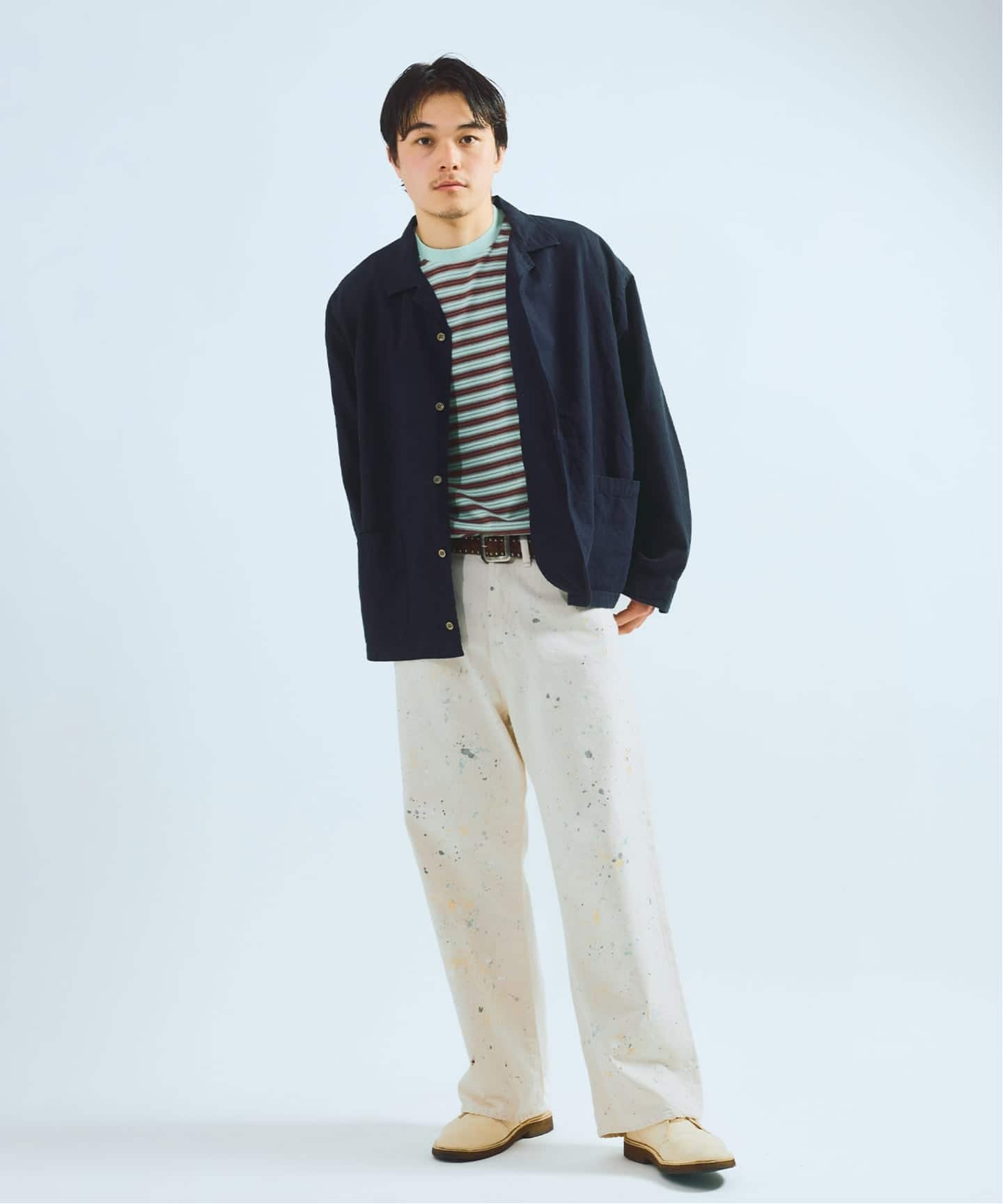 ジャーナルスタンダード・リネンシャツ J.S.Homestead / リラックス オープン コットン リネン 長袖 シャツ