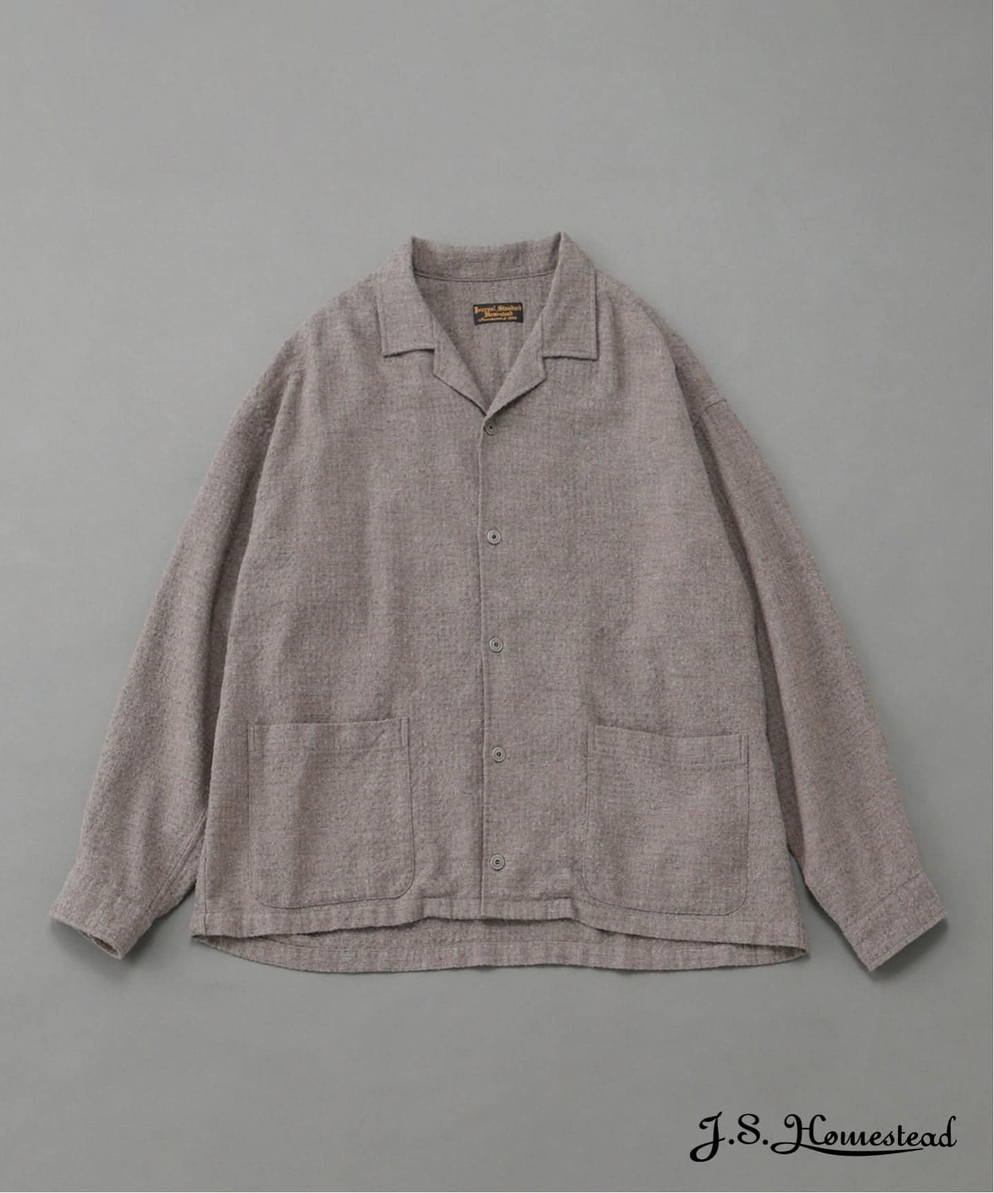 J.S.Homestead / ウール コットン サッカー リラックス オープン