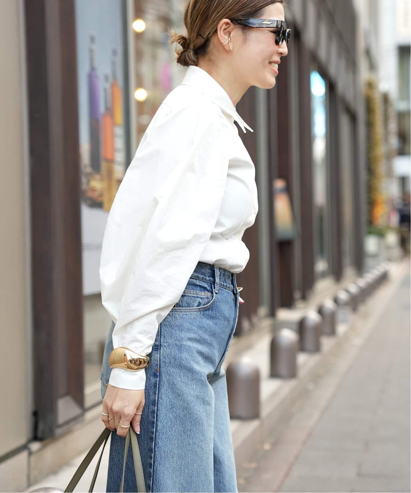 予約》CELERI パフスリーブ シャツ（シャツ／ブラウス）｜Deuxieme