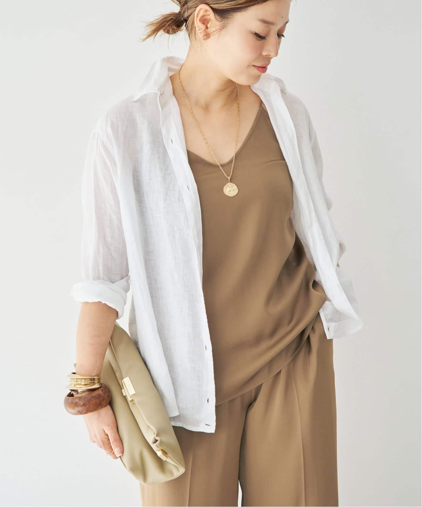 ドゥーズィエクラス LINENウォッシュシャツ LINEN WASH CACHE シャツ（シャツ／ブラウス）｜Deuxieme Classe