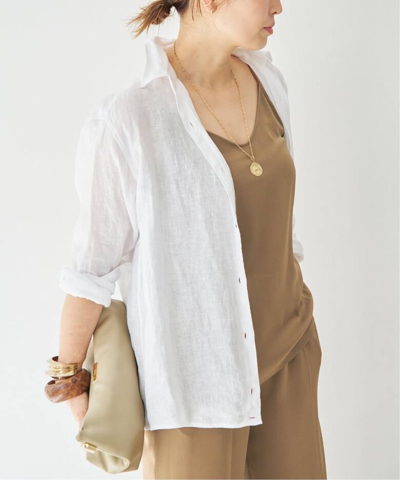 LINEN WASH CACHE シャツ（シャツ／ブラウス）｜Deuxieme Classe 