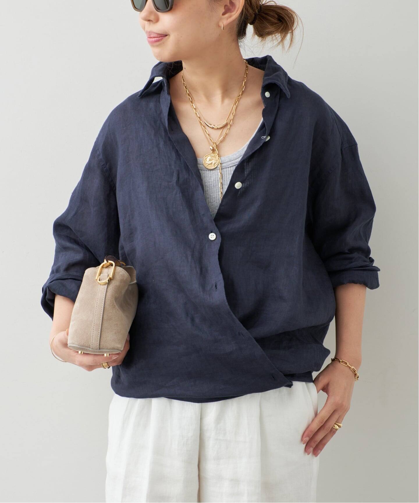 LINEN WASH CACHE シャツ（シャツ／ブラウス）｜Deuxieme Classe 