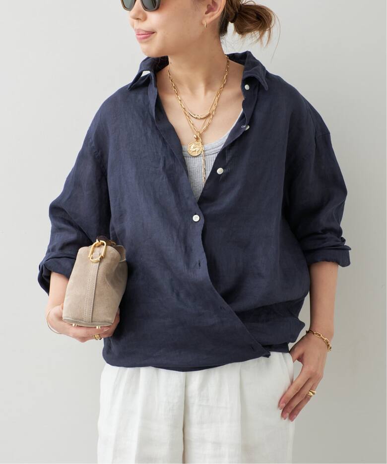 LINEN WASH CACHE シャツ（シャツ／ブラウス）｜Deuxieme Classe 