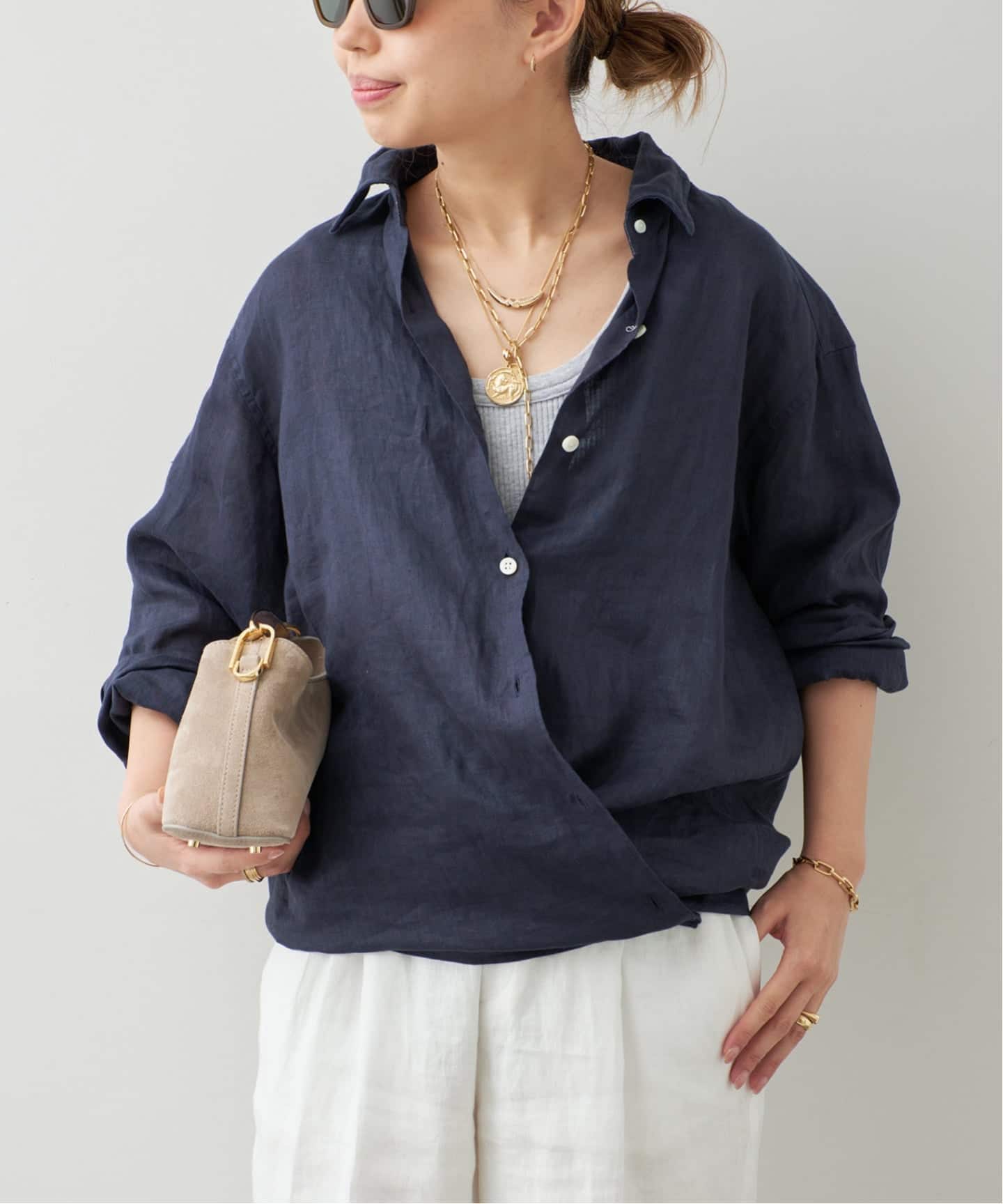 LINEN WASH CACHE シャツ（シャツ／ブラウス）｜Deuxieme Classe