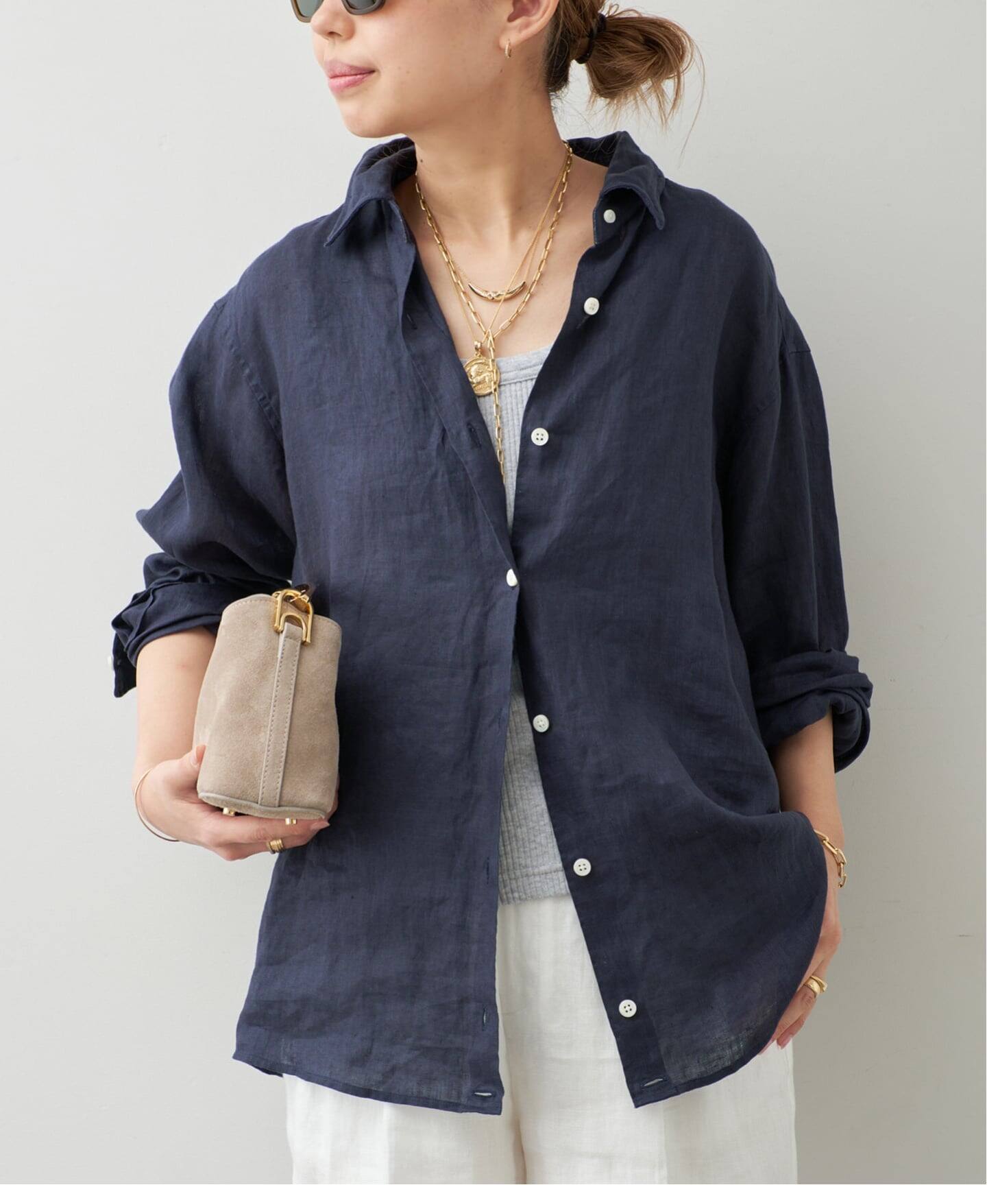 LINEN WASH CACHE シャツ（シャツ／ブラウス）｜Deuxieme Classe