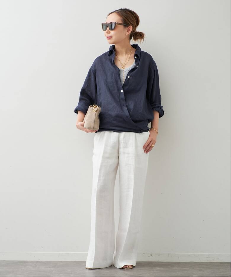 LINEN WASH CACHE シャツ（シャツ／ブラウス）｜Deuxieme Classe 