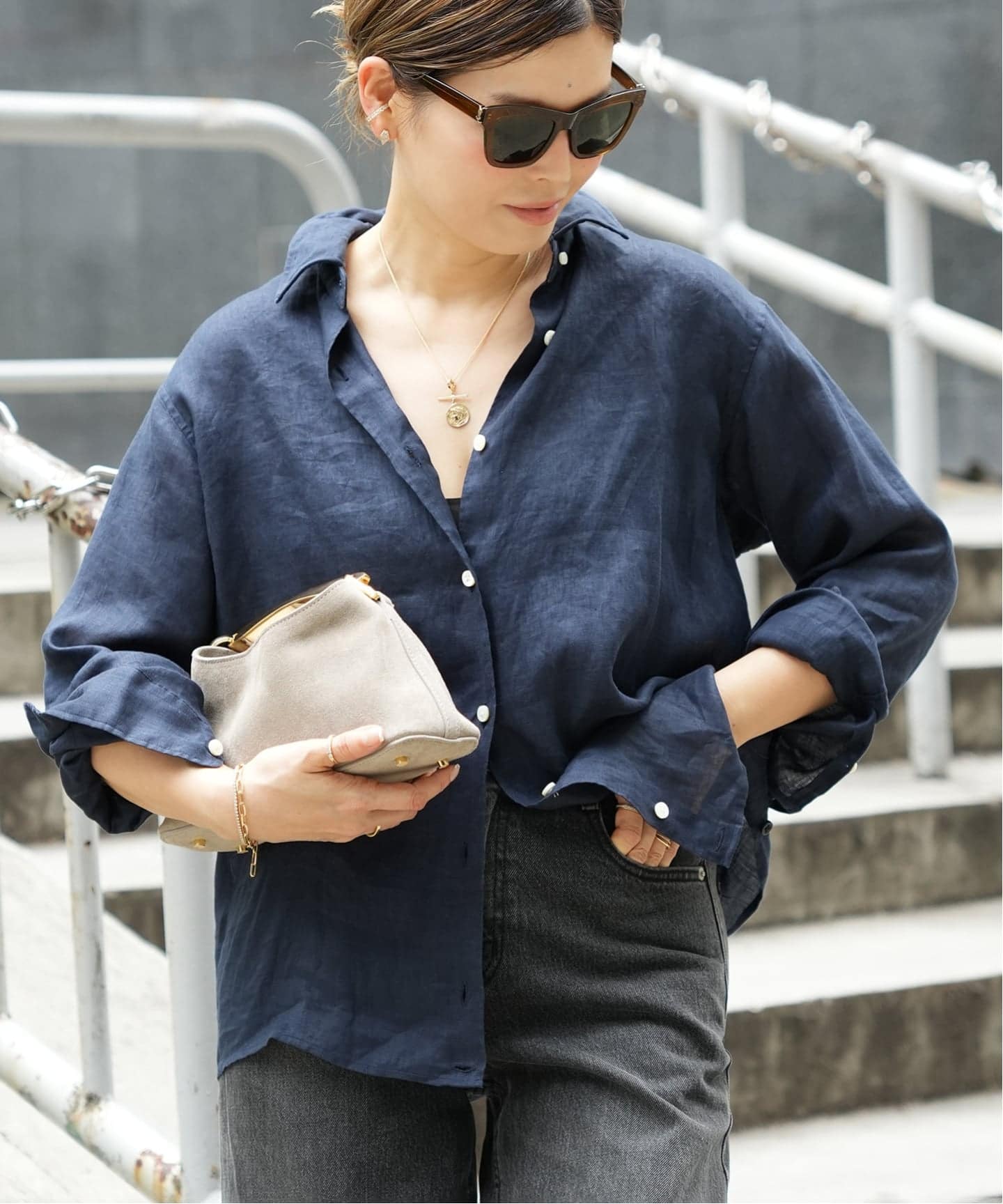 LINEN WASH CACHE シャツ（シャツ／ブラウス）｜Deuxieme Classe