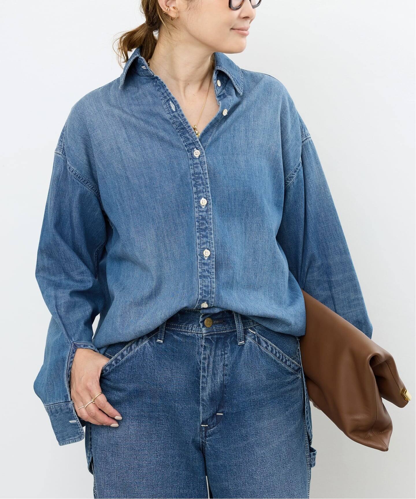 ドゥーズィーエムクラス　Leeデニムシャツ 予約》追加 Lee デニムシャツ（シャツ／ブラウス）｜Deuxieme Classe