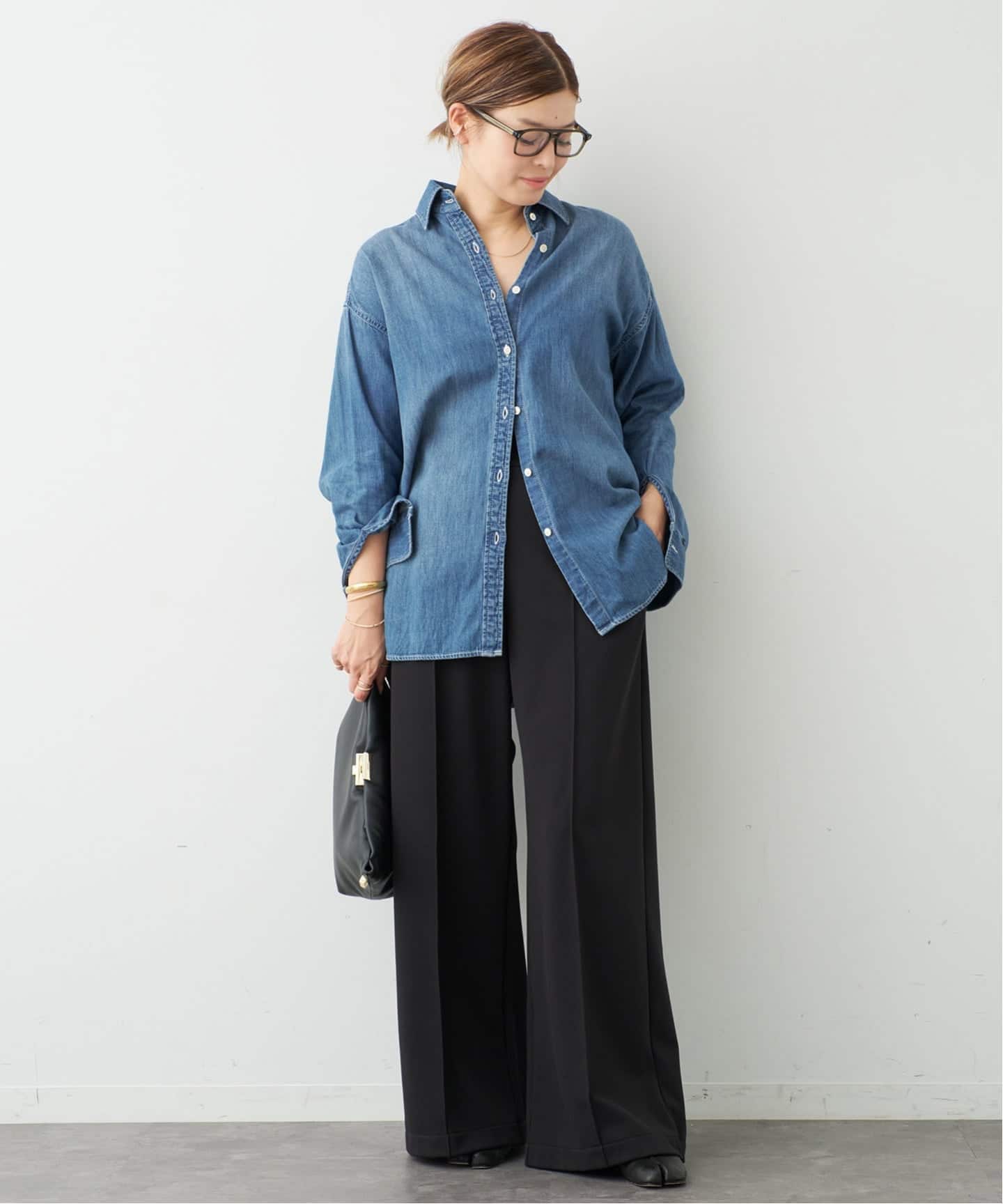 Deuxieme Classeデニムシャツ 短時間着用のみ Deuxieme Classe（ドゥーズィエムクラス）の「デニム シャツ（シャツ