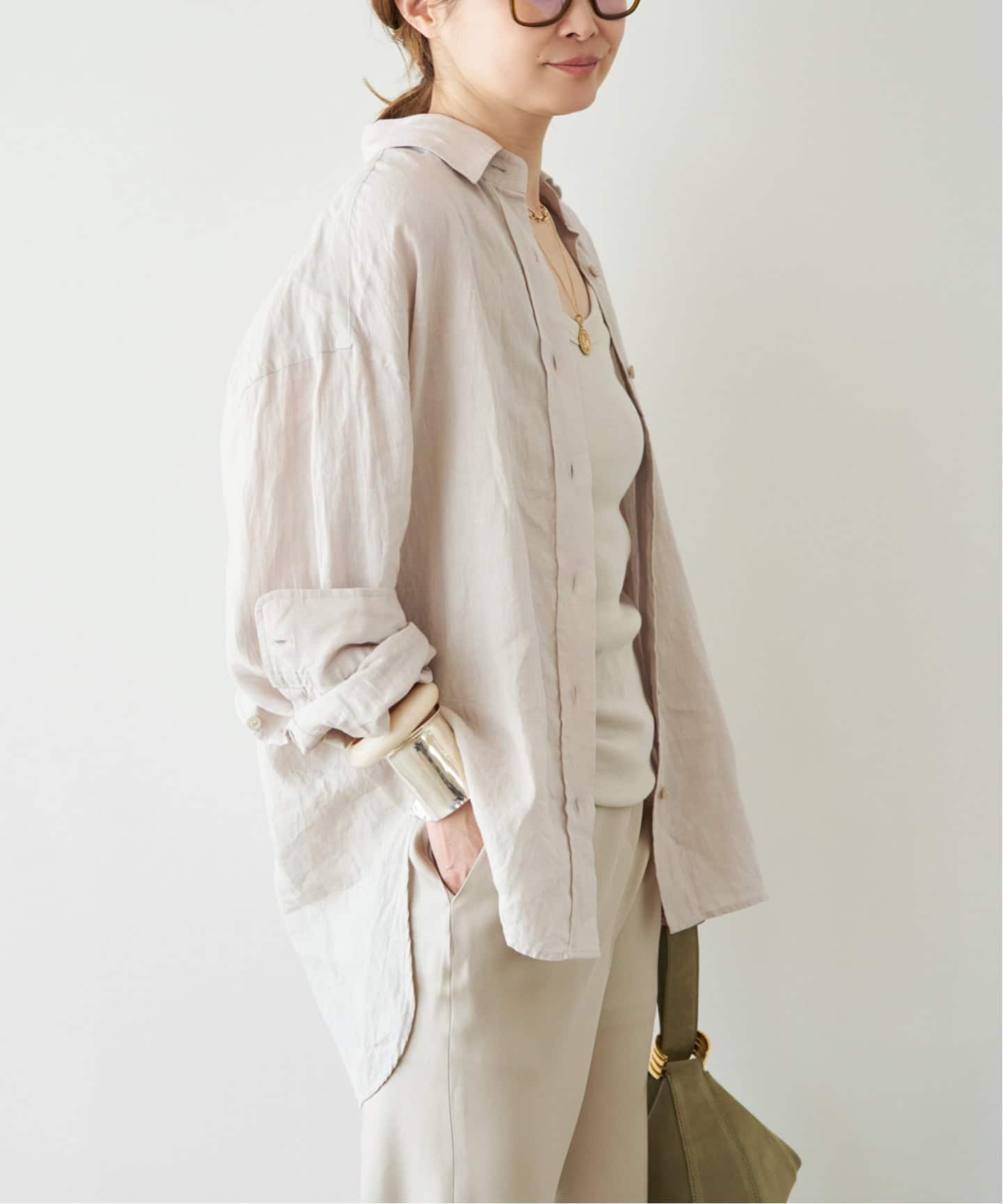 予約》* Linen シャツ（シャツ／ブラウス）｜Deuxieme Classe