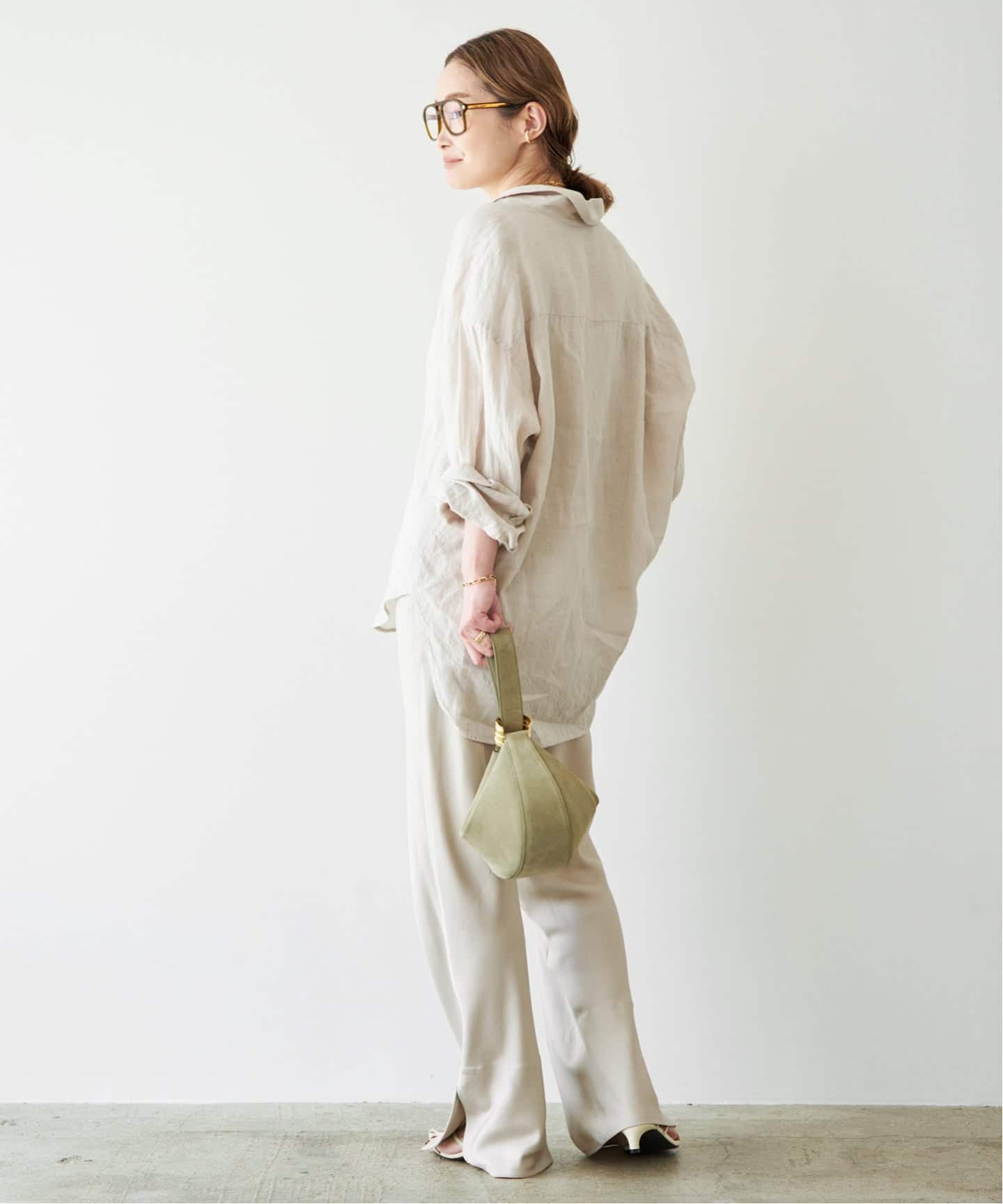 25モデル✨ドゥーズィエムクラス　Linenシャツ　リネン100 オーバーサイズ 予約》* Linen シャツ（シャツ／ブラウス）｜Deuxieme Classe