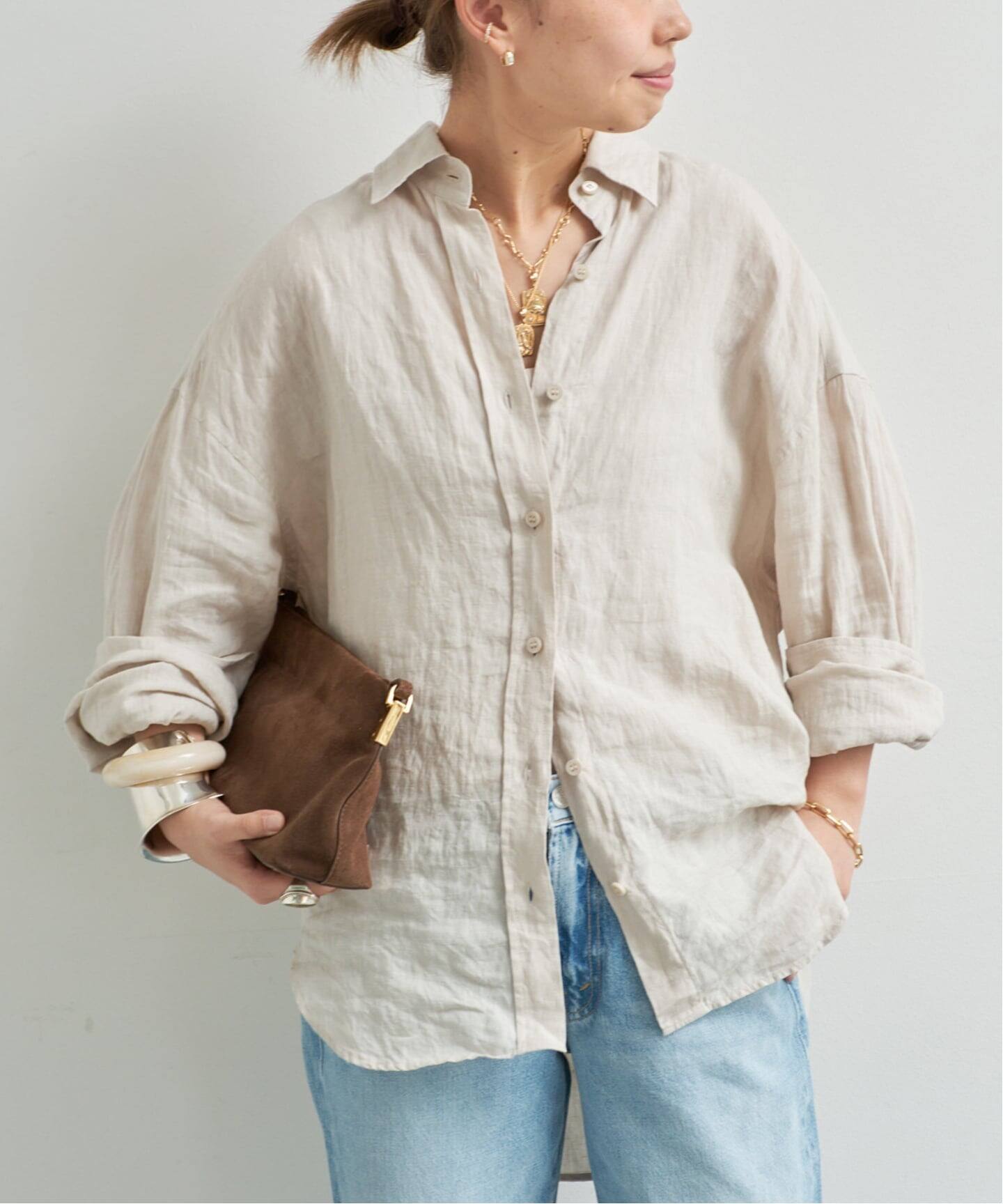 予約》* Linen シャツ（シャツ／ブラウス）｜Deuxieme Classe