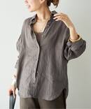 《予約》* Linen シャツ