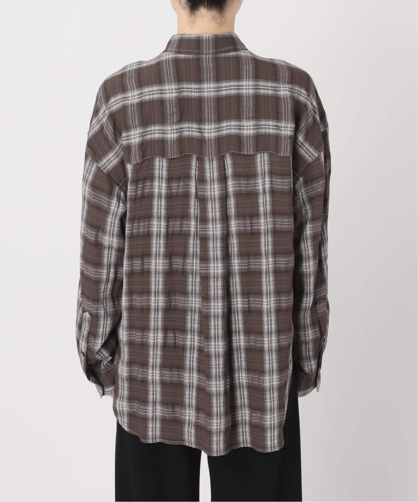 Deuxieme Classe Check Wash チェックウォッシュシャツ 追加 Deveaux Check Wash シャツ（シャツ／ブラウス）｜Deuxieme