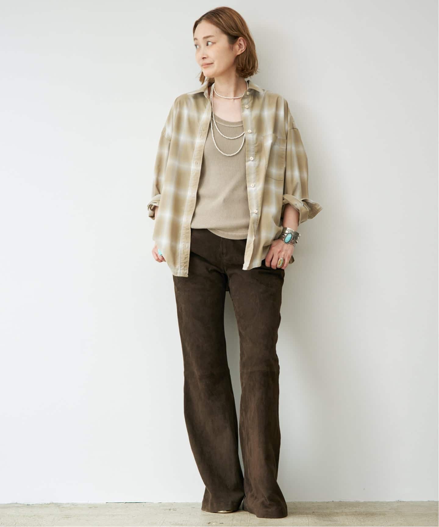 KU。#A02 未使用 Deuxieme Classe 予約》*Vintage Check シャツ2（シャツ／ブラウス）｜Deuxieme Classe