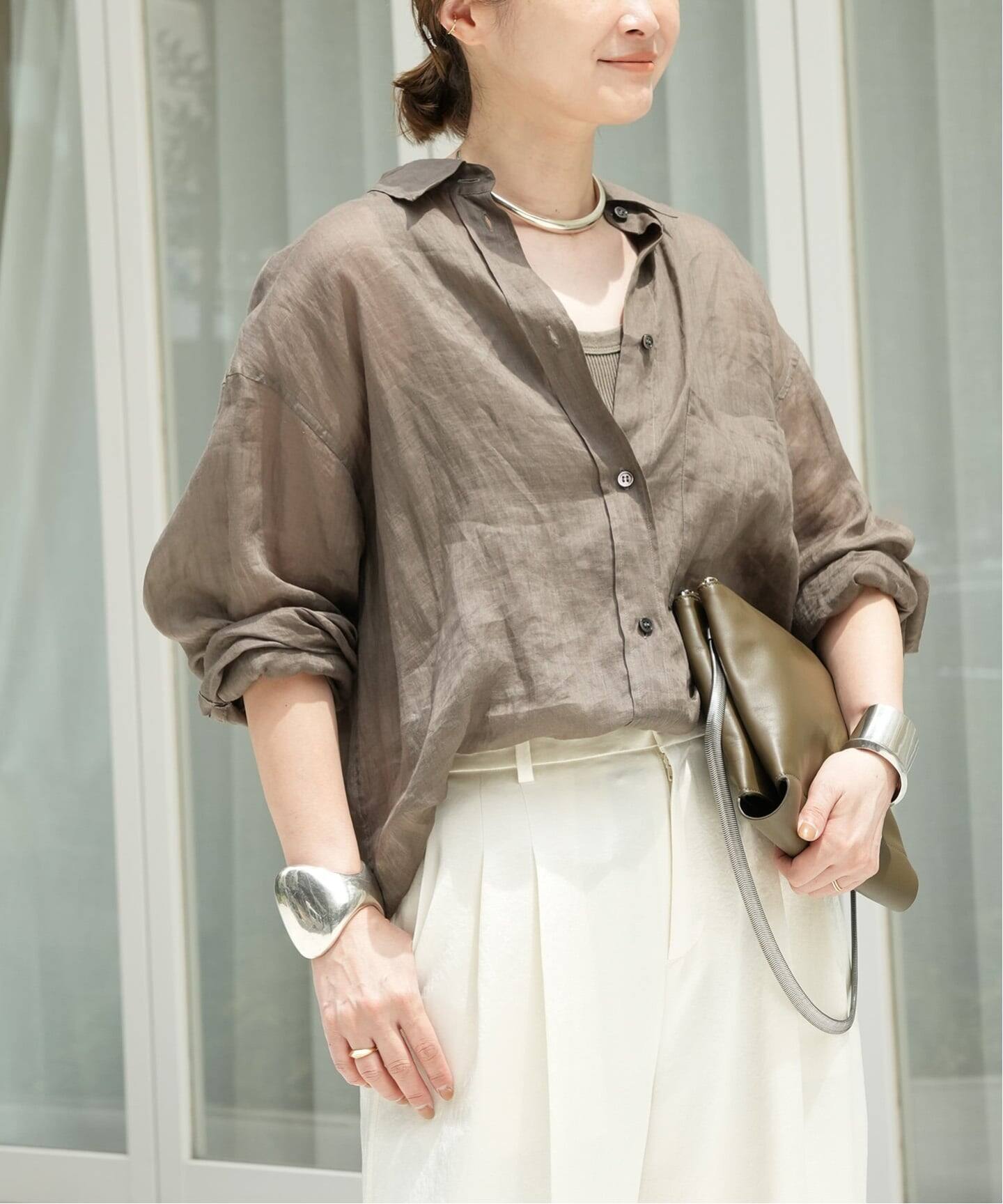 Sheer Ramie シャツ（シャツ／ブラウス）｜Deuxieme Classe