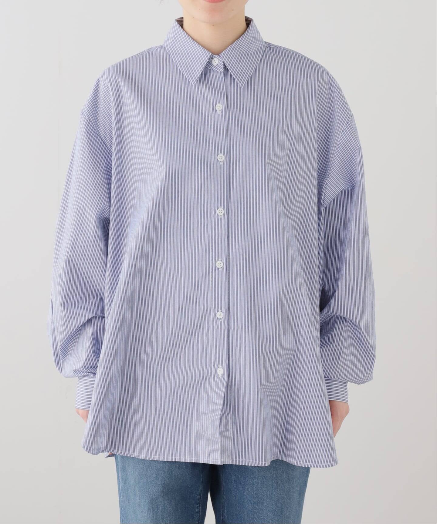 【ドゥーズィエムクラス】ラピシーヌ　シャツ　ストライプ LA PISCINE/ラ ピシーヌ】SHIRT（シャツ／ブラウス）｜Deuxieme Classe
