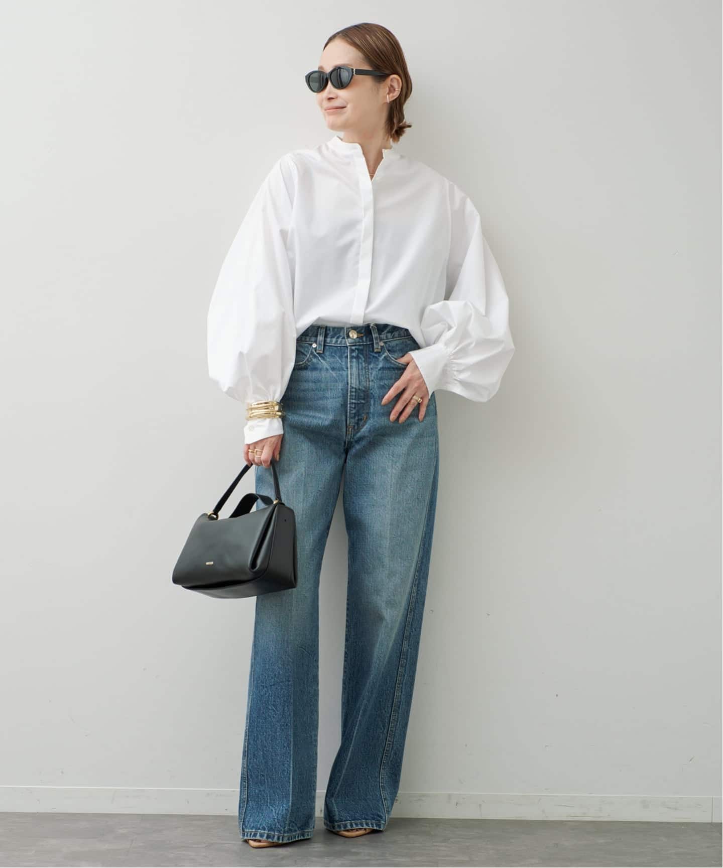 予約》【MACKINTOSH/マッキントッシュ】 VOLUME SLEEVE BLOUSE（シャツ