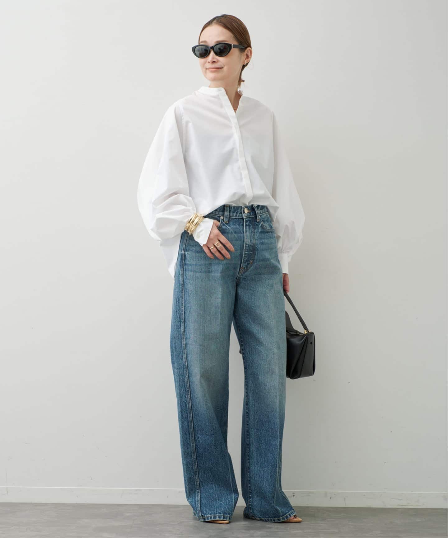 予約》【MACKINTOSH/マッキントッシュ】 VOLUME SLEEVE BLOUSE（シャツ