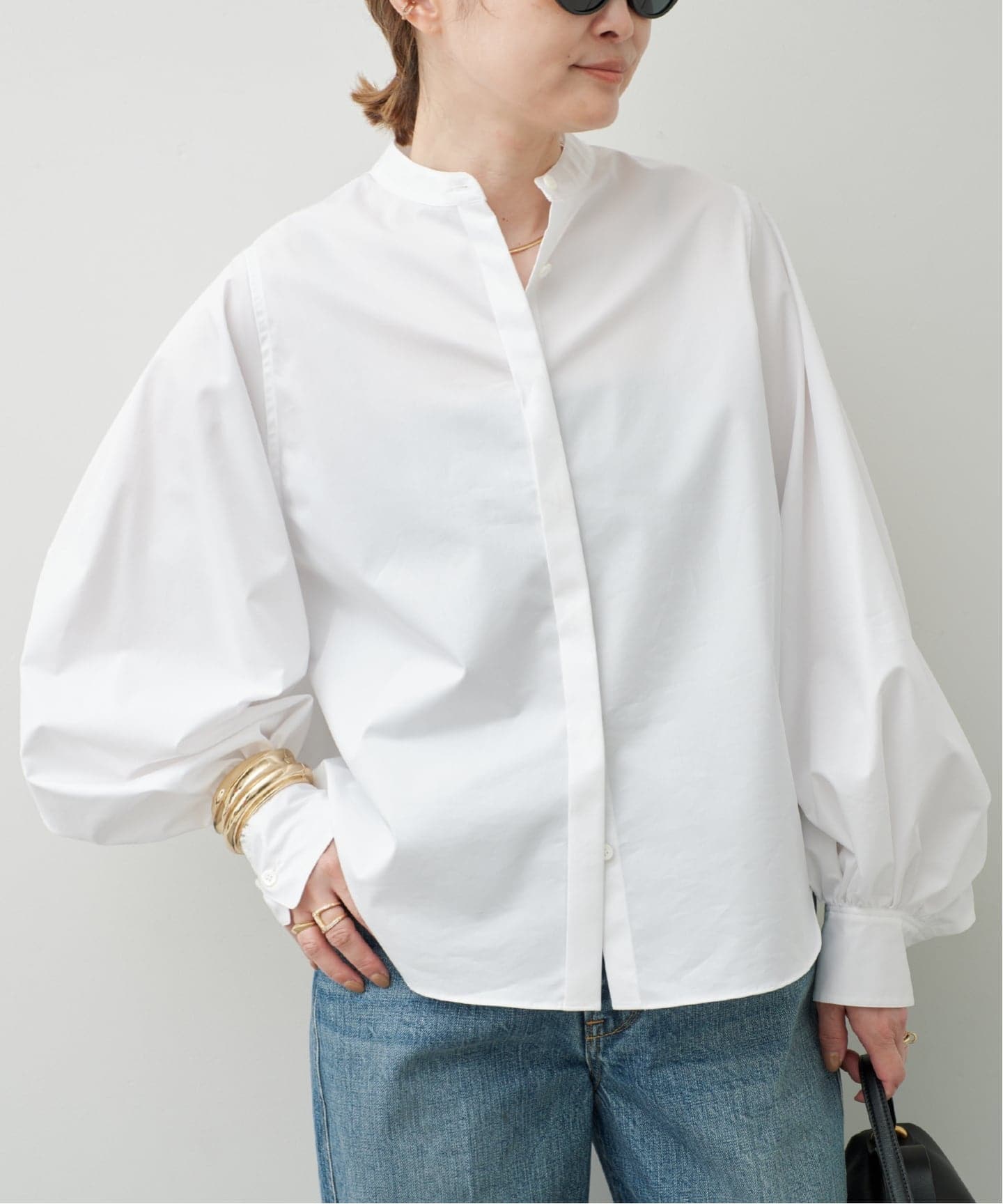 予約》【MACKINTOSH/マッキントッシュ】 VOLUME SLEEVE BLOUSE（シャツ