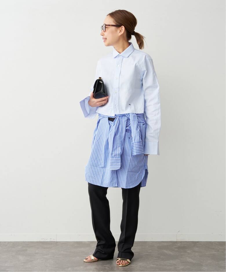 HOMME GIRLS/オムガールズ】Original Cropped Shirt（シャツ／ブラウス 