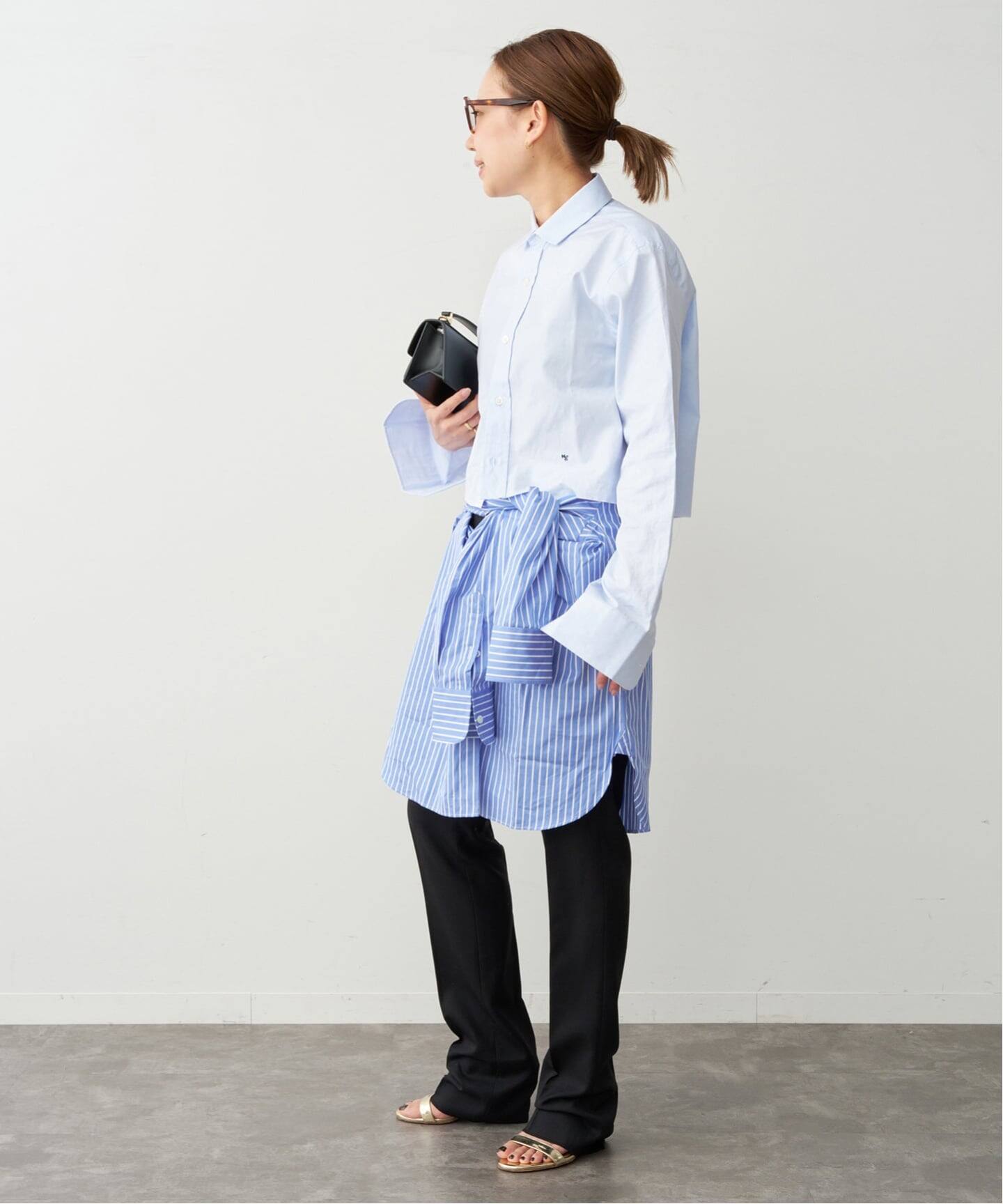 HOMME GIRLS/オムガールズ】Original Cropped Shirt（シャツ／ブラウス