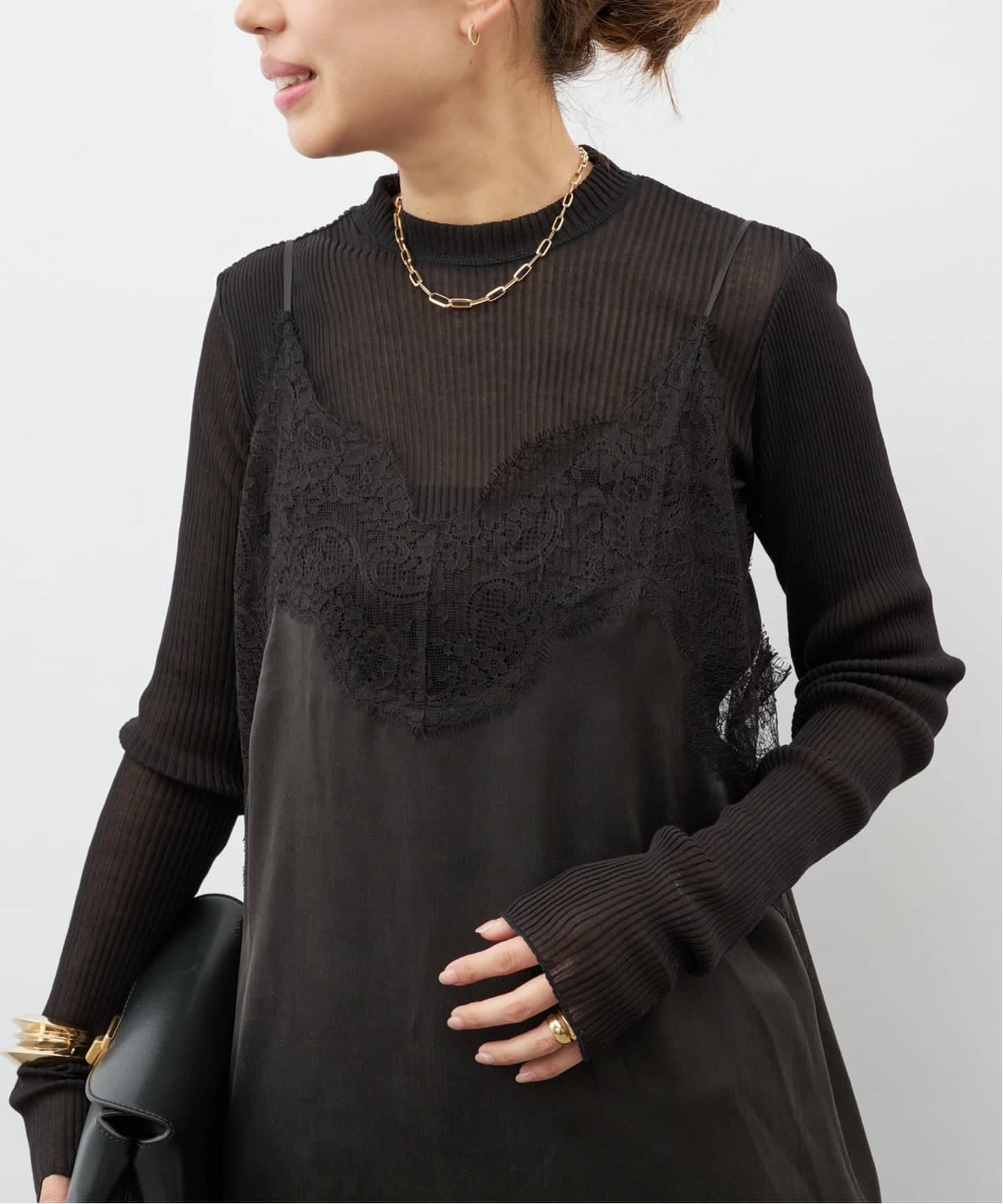 Raspail/ラスパイユ】Lace Switched Camisole(キャミソール Raspail/ラスパイユ】Lace Switched Camisole(キャミソール
