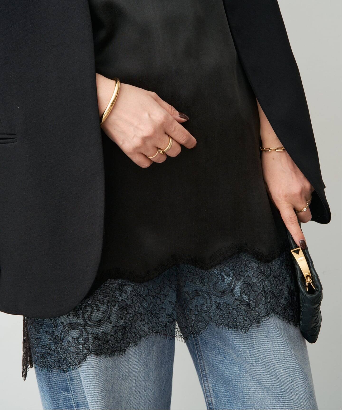 Raspail/ラスパイユ】Lace Switched Camisole（キャミソール