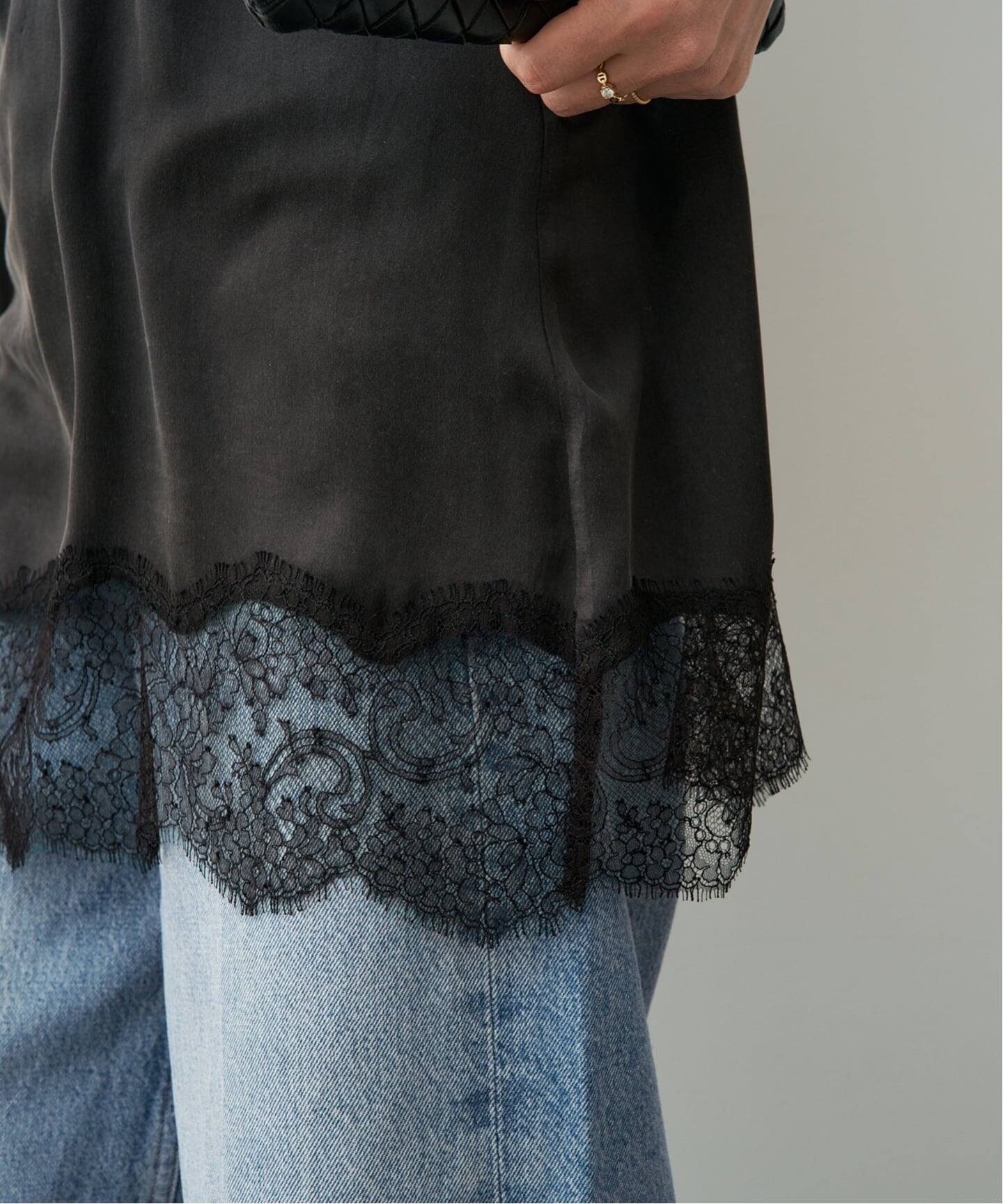 Raspail/ラスパイユ】Lace Switched Camisole（キャミソール