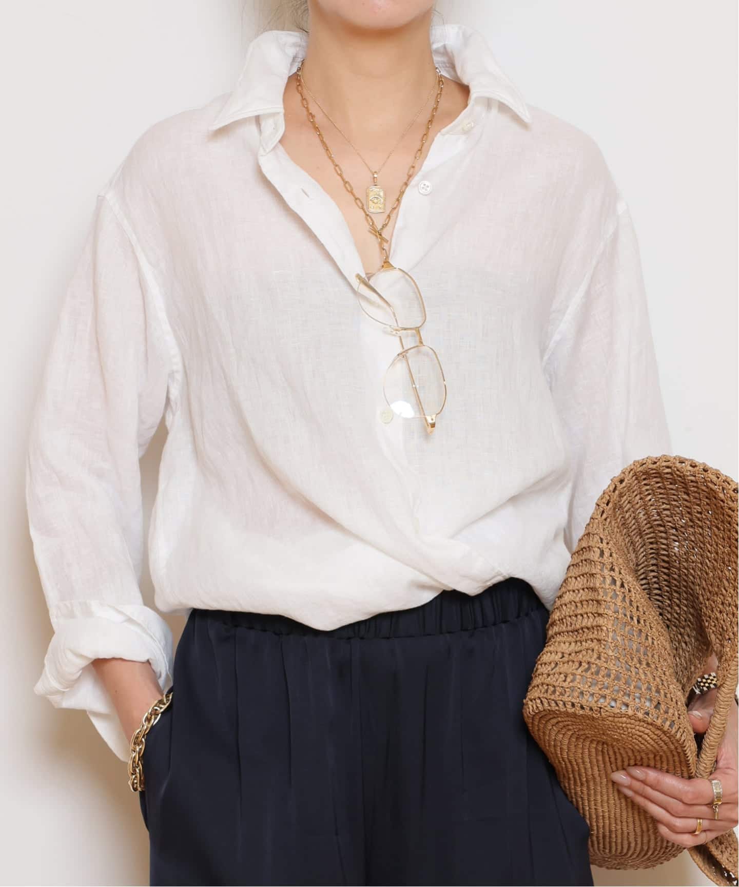 LINEN WASH CACHE シャツ（シャツ／ブラウス）｜MUSE de Deuxieme